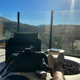 Faltbare Hausschuhe aus Leder mit Krokodilprägung für Damen