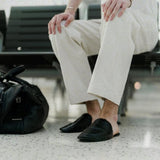 Foldbare Travel Slippers i lammeskind til mænd